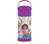 THERMOS FUNTAINER 12 Ounce Stainless Steel Vacuum Insulated Kids Straw Bottle, Encanto