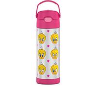 THERMOS FUNTAINER 16 Ounce Stainless Steel Vacuum Insulated Bottle with Wide Spout Lid, Looney Tunes