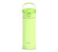 THERMOS FUNTAINER 16 Ounce Stainless Steel Vacuum Insulated Bottle with Wide Spout Lid, Neon Lime