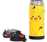 THERMOS FUNTAINER 16 Ounce Stainless Steel Vacuum Insulated Bottle with Wide Spout Lid, Pokemon