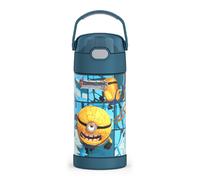 THERMOS FUNTAINER Water Bottle with Straw 12 Ounce Despicable Me 4 Kids Stainless Steel Vacuum Insulated Water Bottle with