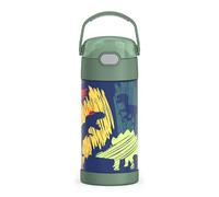 THERMOS FUNTAINER Water Bottle with Straw 12 Ounce Dinosaurs Kids Stainless Steel Vacuum Insulated Water Bottle with Lid