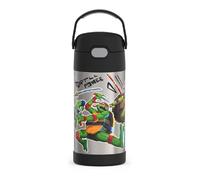 THERMOS FUNTAINER Water Bottle with Straw - 12 Ounce - Kids Stainless Steel Vacuum Insulated Water Bottle with Lid, Teenage Mutant Ninja Turtles