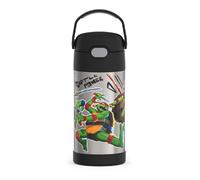 THERMOS FUNTAINER Water Bottle with Straw 12 Ounce Teenage Mutant Ninja Turtles Kids Stainless Steel Vacuum Insulated Water