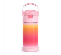 THERMOS FUNTAINER Water Bottle with Straw, 12oz, Pink Ombre