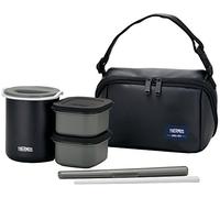 Thermos Heat Insulation Lunch Box About 0.8 Go Matte Black DBQ-362 MTBK (Japan Import)