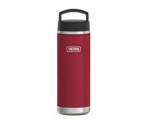 THERMOS Icon Beverage Bottle 0.71 L, Red/Berry Matt, Stainless Steel Thermos Flask, 710 ml, Insulated Drinking Bottle, 18 Hours Hot / 24 Hours Cold, Dishwasher Safe, Completely Leak-Proof, BPA-Free