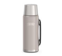 THERMOS Icon Beverage Bottle 1.20 L, Beige/Sandstone Mat, Thermos Flask 1200 ml, Insulated Bottle with Drinking Cup, Thermos Flask with Handle, 24 Hours Hot/24 Hours Cold, Dishwasher Safe, Completely