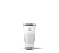 Thermos - Icon Ice White Travel Tumbler (470ml), Reusable Insulated Stainless Steel Coffee Cup for Hot or Cold Drinks, Vacuum Sealed Water Flask with