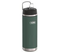 Thermos ICON Insulated Drinking Bottle with Straw 0.71 L, Forest Matt, Green, 12 Hours Cold, Stainless Steel, Thermos Flask, Dishwasher Safe, BPA-Free