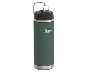Thermos ICON Insulated Drinking Bottle with Straw 0.71 L, Forest Matt, Green, 12 Hours Cold, Stainless Steel, Thermos Flask, Dishwasher Safe, BPA-Free