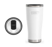 THERMOS ICON SERIES, Stainless Steel Cold Tumbler with Slide Lock, 24 Ounce, Snow