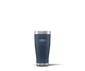 Thermos - Icon Solent Navy Travel Tumbler (470ml), Reusable Insulated Stainless Steel Coffee Cup for Hot or Cold Drinks, Vacuum Sealed Water Flask with a Leak-Proof Lid, 7hr Hot/22hr Cold