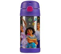 Thermos - Kid Water Bottle, Disney Encanto (355ml) - BPA Free, Stainless Steel Flask, Spill Proof, Pop-Up Straw, Carry Handle, Dishwasher Safe,12-Hour Cold Drinks, School, Clubs, Sports, Picnics