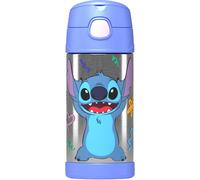 Thermos - Kid Water Bottle, Disney Stitch (355ml) - BPA Free, Stainless Steel Flask, Spill Proof, Pop-Up Straw, Carry Handle, Dishwasher Safe,12-Hour
