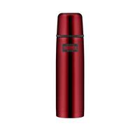 Thermos Light & Compact Stainless Steel Flask, Red, 0.75 Litres | 24 hours cold, with drinking cup, completely leak-proof, removable automatic closure, stainless steel insulated bottle