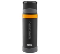 Thermos Matt Black Ultimate Drinks Flask (900ml) 24h Hot | 24h Cold | Adults/Mens stainless steel metal thermal insulated leakproof drinks water bottle with coffee cup/mug lid for travel, camping