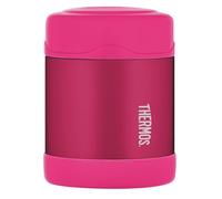 Thermos - Pink Kids Food Flask (290ml) - BPA Free, Stainless Steel, Spill Proof, Thermal Flask with Personalised Name Labels for Lunch Box, 5 Hours Hot & 7 Hours Cold