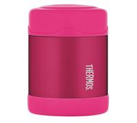 Thermos - Pink Kids Food Flask (290ml) - BPA Free, Stainless Steel, Spill Proof, Thermal Flask with Personalised Name Labels for Lunch Box, 5 Hours