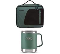 Thermos Radiance Lunch Bag 4L & Icon Series Desk Mug 410Ml Set - Green
