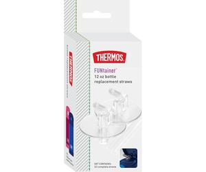 Thermos Replacement Straws for 12 Ounce Funtainer Bottle, Clear