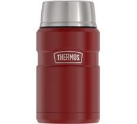 Thermos SK3020MR4 Vacuum-Insulated Food Jar with Spoon, 24 Ounce, Matte Red