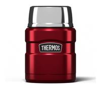 Thermos Stainless King Food Flask, 470ml Capacity - Sleek Multi- Purpose Flask for Daily Food Prep - Durable Stainless Steel with Classic Red Finish -
