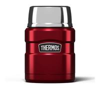 Thermos Stainless King Food Flask, 470ml Capacity - Sleek Multi- Purpose Flask for Daily Food Prep - Durable Stainless Steel with Classic Red Finish - Ideal for On-the-Go Meals & Drinks