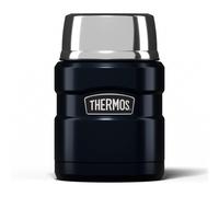Thermos Stainless King Food Flask, 470ml Capacity - Sleek Multi- Purpose Flask for Daily Food Prep - Durable Stainless Steel with Classic Midnight