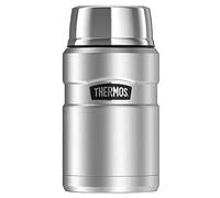 Thermos Stainless King Food Flask, 710ml Capacity - Sleek Multi- Purpose Flask for Daily Food Prep - Durable Stainless Steel with Gun Metal Finish - Ideal for On-the-Go Meals & Drinks