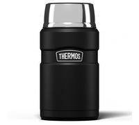 Thermos Stainless King Matt Black Food Flask (710ml) 14h Hot | 24h Cold | Thermal vacuum insulated stainless steel metal hot food container with lid for soup, meal prep, work packed lunch, camping
