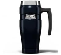 Thermos Stainless King Midnight Blue Travel Mug (470ml) 7h Hot | 18h Cold | Adults stainless steel metal insulated leakproof reusable thermal cup with handle & lid for drinks, water, tea, gym, camping