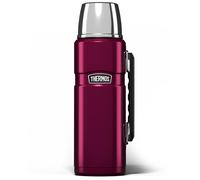 Thermos - Stainless King Raspberry Travel Flask (1.2L) - Premium Leak Proof Insulated Tea & Coffee Flask, Hot & Cold Drinks, Built-in Cup, Twist-Pour Stopper, BPA-Free, Durable Steel