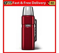 Thermos - Stainless King Red Travel Flask (1.2L) - Premium Leak Proof