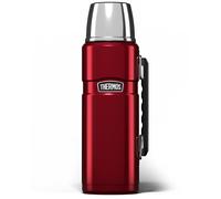 Thermos - Stainless King Red Travel Flask (1.2L) - Premium Leak Proof Insulated Tea & Coffee Flask for Hot & Cold Drinks, Built-in Cup, Twist-Pour Stopper, BPA-Free, Durable Steel, Dishwasher Safe
