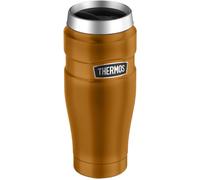 Thermos Stainless King Travel Tumbler & Multi- Purpose Flask- 470ml Insulated Hot & Cold Water Bottle for Daily Commute & Weekend Adventures - Sleek Design in Copper, 5-Year Durability