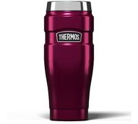 Thermos Stainless King Travel Tumbler & Multi- Purpose Flask- 470ml Insulated Hot & Cold Water Bottle for Daily Commute & Weekend Adventures - Sleek Design in Raspberry, 5-Year Durability