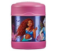 Thermos - The Little Mermaid Food Flask (290ml) - BPA Free, Stainless Steel, Spill Proof, Ariel Disney Thermal Kids Flask with Personalised Name Labels for Lunch Box, 5 Hours Hot & 7 Hours Cold