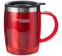 Thermos ThermoCaf? 187094 Translucent Desk Mug, Red, 450 ml
