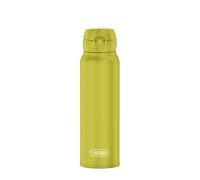 THERMOS Ultralight Bottle 0.75 L, Glowing Green Matt, Stainless Steel Thermos Flask, 10 Hot / 20 Hours Cold, Completely Tight for Water, Tea, Silent Drinks