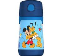 THERMOS Vacuum Insulated Stainless Steel 10oz Straw Bottle, Mickey Mouse