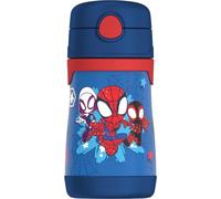THERMOS Vacuum Insulated Stainless Steel 10oz Straw Bottle, Spidey and His Amazing