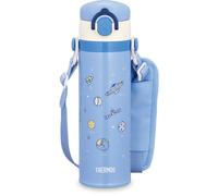 Thermos Water Bottle,vacuum Insulated Kids Mobile Mug,500ml,saxophone Blue,comes With Shoulder Pads That Are Gentle On The Shoulders,joi-501 Sax