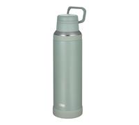 Thermos Water Bottle Vacuum Insulated Mobile Mug 1.5l Ash Green Convenient Carrying Loop Fluid Tech Constructionjoy-1500 Asg