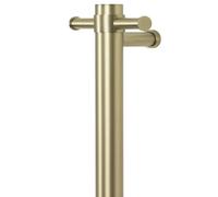 ThermoSphere Electric Heated Vertical Towel Bars (Brushed Nickel, Round)