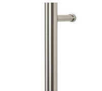 ThermoSphere Electric Heated Vertical Towel Bars (Brushed Stainless Steel, Round)