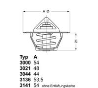 Thermostat 3000.83 BorgWarner (Wahler) for JEEP ALFA ROMEO BUICK CHEVROLET