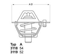 Thermostat 3119.88 BorgWarner (Wahler) for TOYOTA DAIHATSU