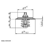 Fits BorgWarner (Wahler) 410396.82D Thermostat, cold start enrichment
