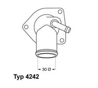 Thermostat 4242.92D BorgWarner (Wahler) for OPEL VECTRA B Hatchback VECTRA B